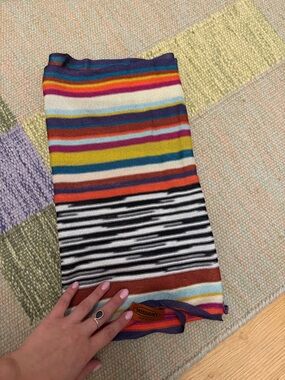 Missoni Multicolor Striped Knit Scarf — Bright Stripes